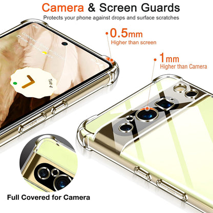 Maska za Google Pixel 8 Pro, Techsuit, Otporna na udarce, Prozirna