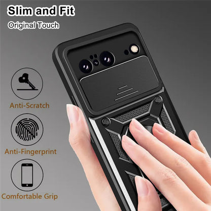 Futrola za Google Pixel 8, Techsuit, CamShield, Crna