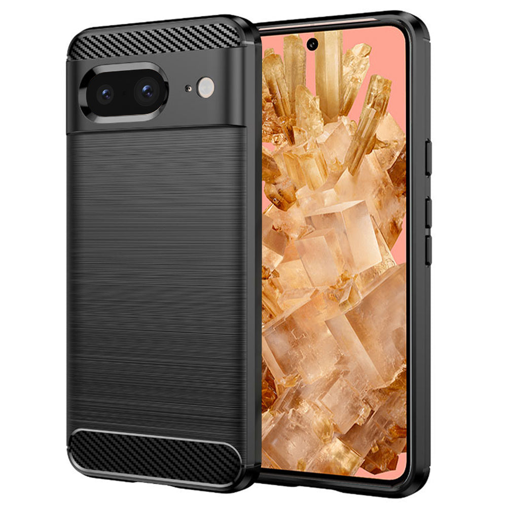 Maska za Google Pixel 8, Techsuit, Karbon, Crna