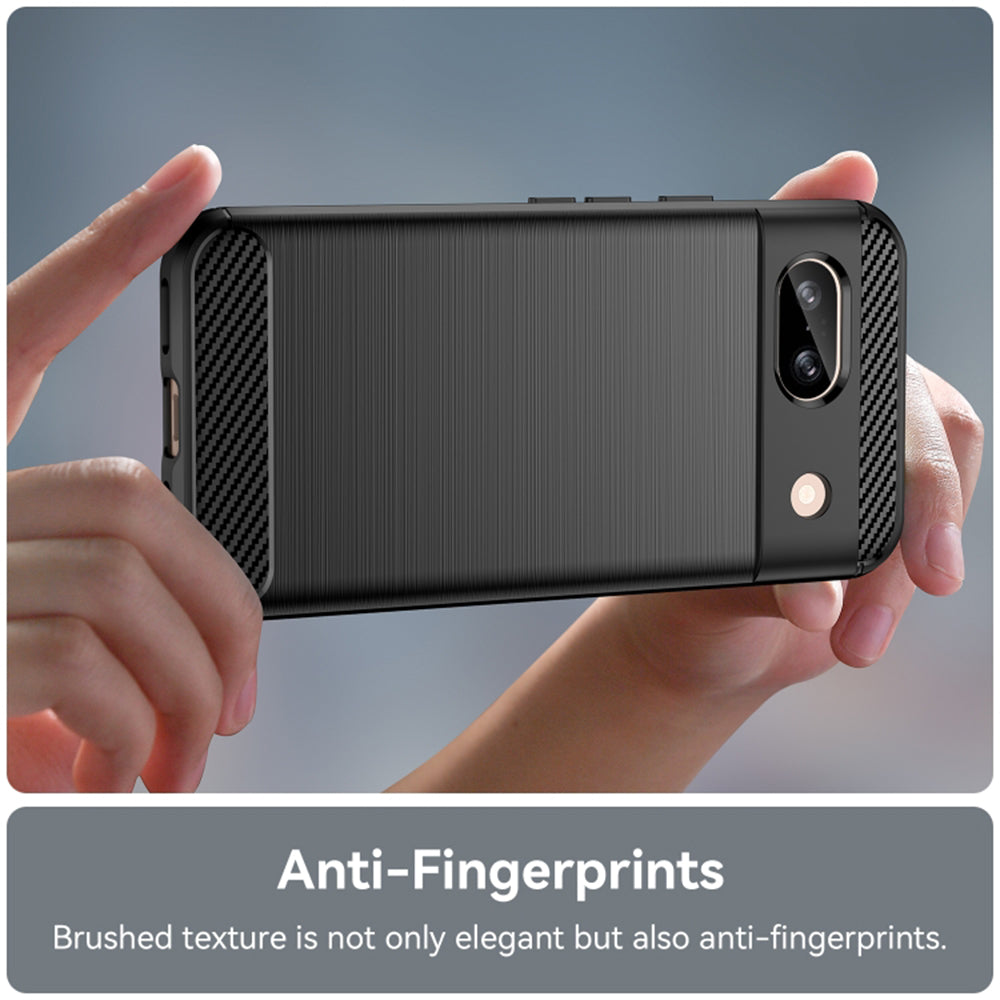 Maska za Google Pixel 8a, Techsuit, Karbon, Crna