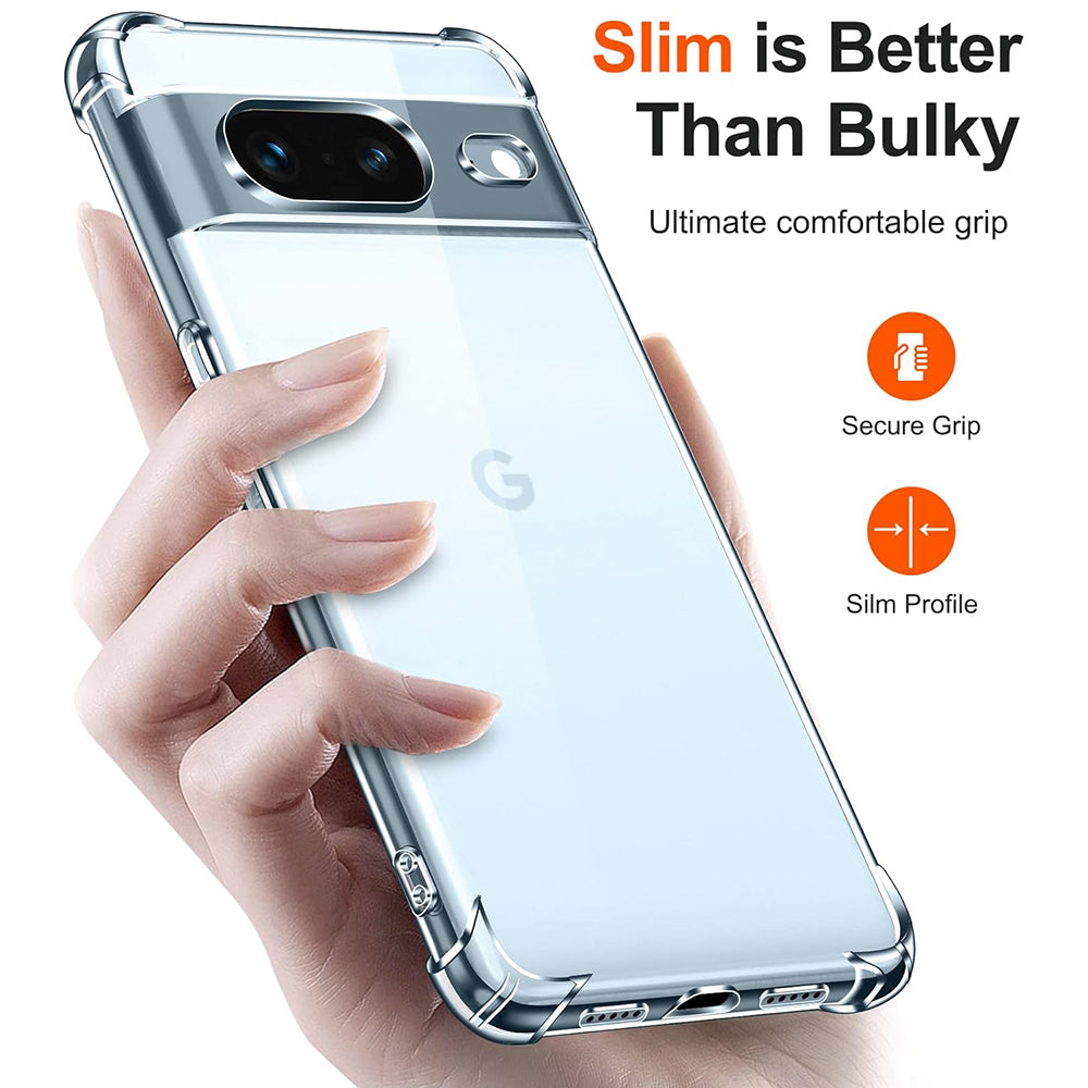 Maska za Google Pixel 8a, Techsuit, Shockproof Clear, Prozirna
