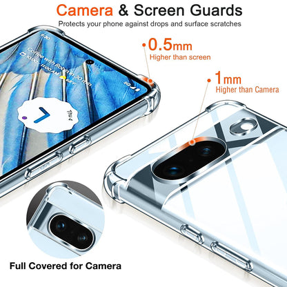 Maska za Google Pixel 8a, Techsuit, Shockproof Clear, Prozirna