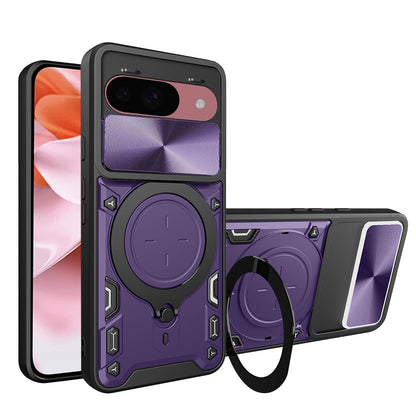 Maska za Google Pixel 9 / 9 Pro, Techsuit, CamGuard Pro, Ljubičasta