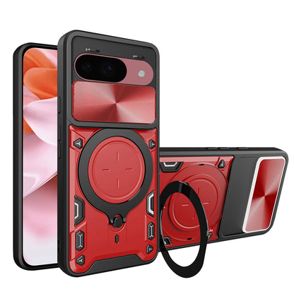 Maska za Google Pixel 9 / 9 Pro, Techsuit, CamGuard Pro, Crvena