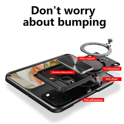 Maska za Google Pixel 9 Pro Fold, Techsuit, CamGuard Pro, Crvena