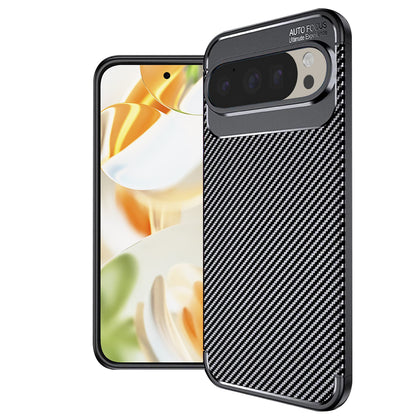 Maska za Google Pixel 9 Pro, Techsuit, CarbonFiber, Crna