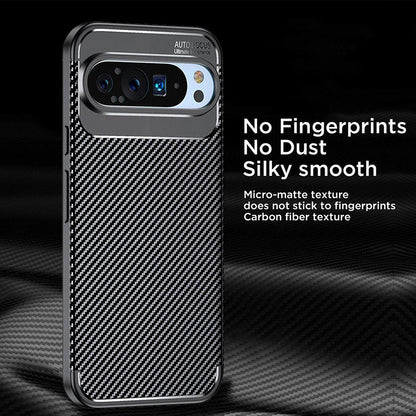 Maska za Google Pixel 9 Pro, Techsuit, CarbonFiber, Crna