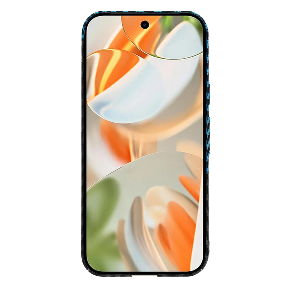 Maska za Google Pixel 9 Pro, Techsuit, Carbonite FiberShell, Crno Plava