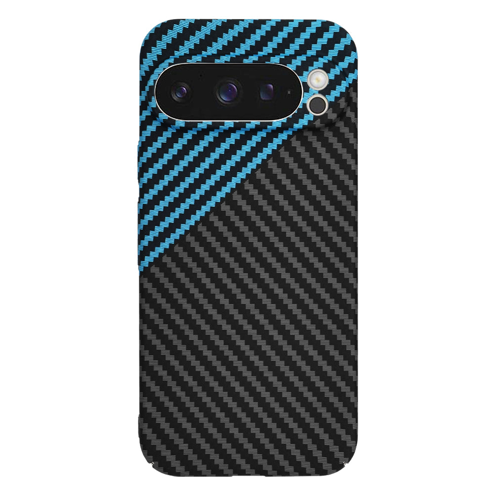 Maska za Google Pixel 9 Pro, Techsuit, Carbonite FiberShell, Crno Plava