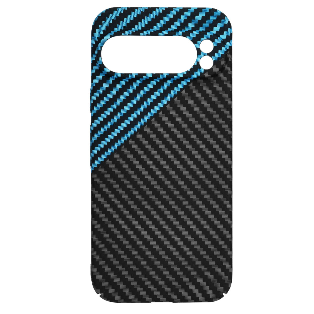 Maska za Google Pixel 9 Pro, Techsuit, Carbonite FiberShell, Crno Plava
