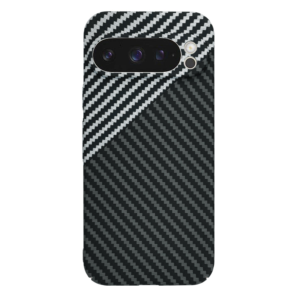 Maska za Google Pixel 9 Pro, Techsuit, Carbonite FiberShell, Crno Siva