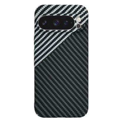 Maska za Google Pixel 9 Pro, Techsuit, Carbonite FiberShell, Crno Siva