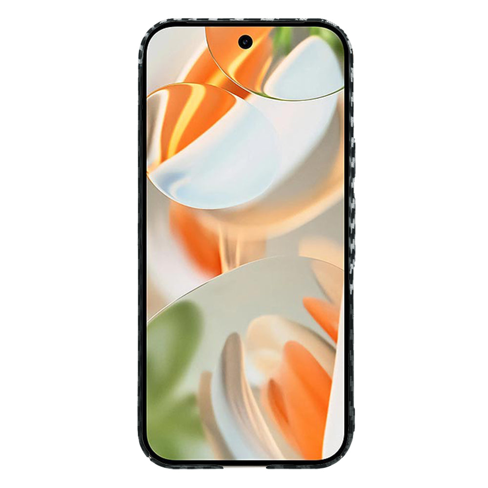 Maska za Google Pixel 9 Pro, Techsuit, Carbonite FiberShell, Crno Siva