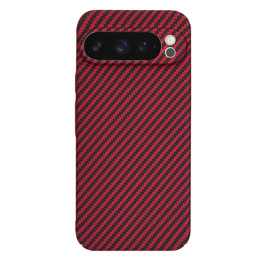 Maska za Google Pixel 9 Pro, Techsuit, Carbonite FiberShell, Crvena