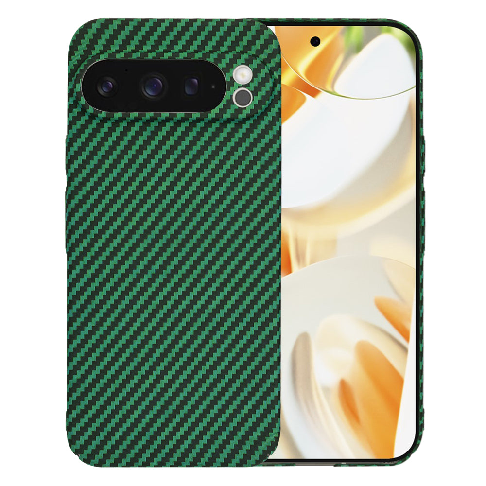 Maska za Google Pixel 9 Pro, Techsuit, Carbonite FiberShell, Zelena