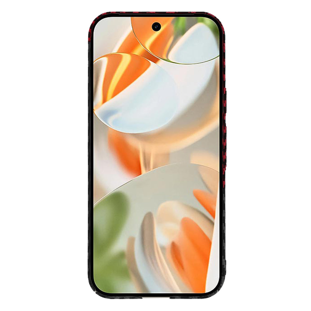 Maska za Google Pixel 9 Pro, Techsuit, Carbonite FiberShell, Crno Crvena