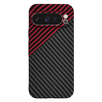 Maska za Google Pixel 9 Pro, Techsuit, Carbonite FiberShell, Crno Crvena