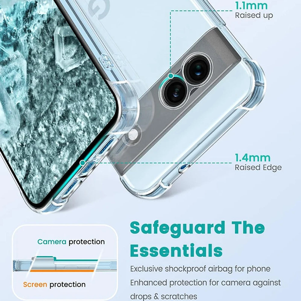 Maska za Google Pixel 9 Pro, Techsuit, Shockproof Clear, Prozirna