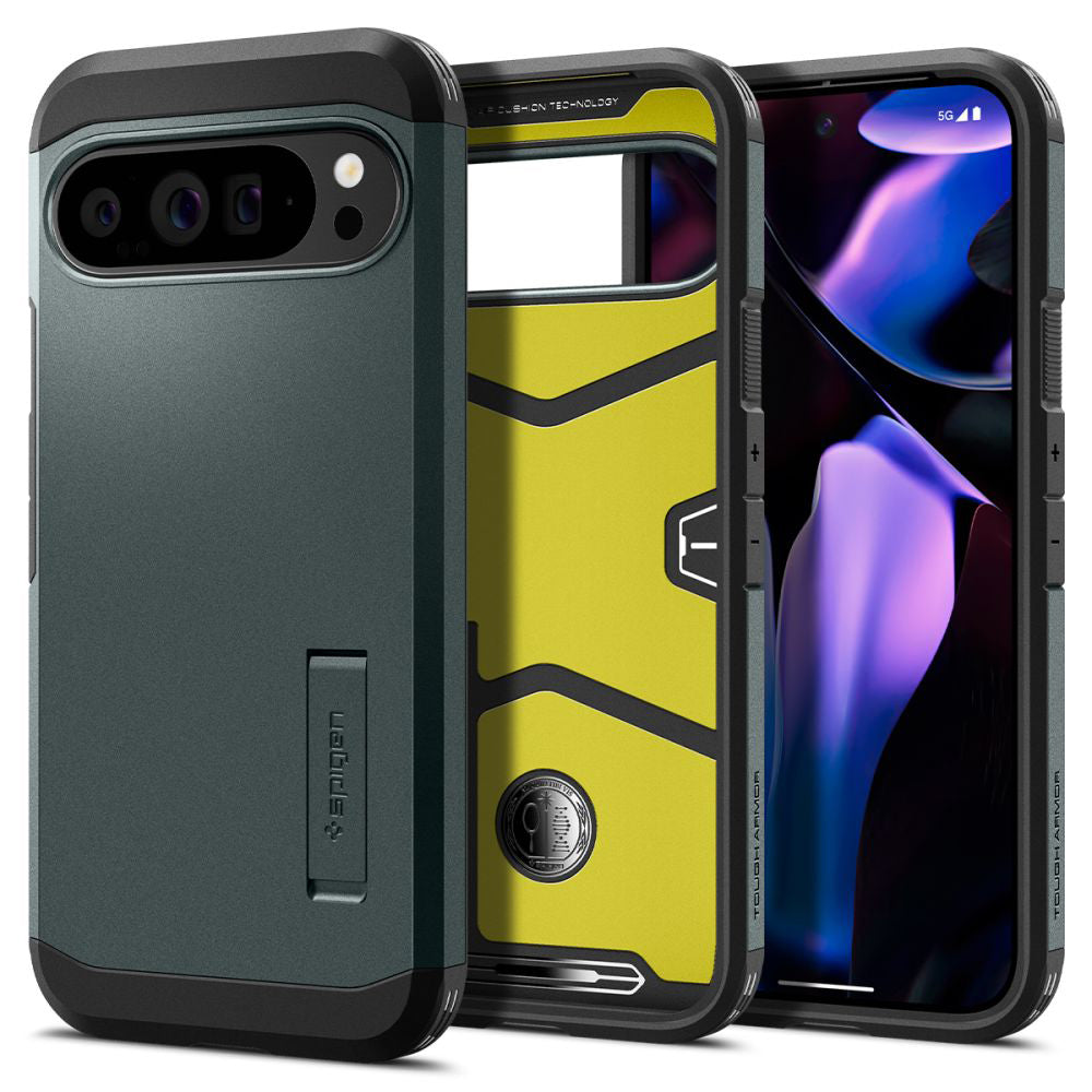 Futrola za Google Pixel 9 Pro XL, Spigen, Tough Armor, Zelena