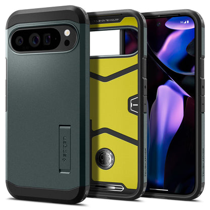 Futrola za Google Pixel 9 Pro XL, Spigen, Tough Armor, Zelena