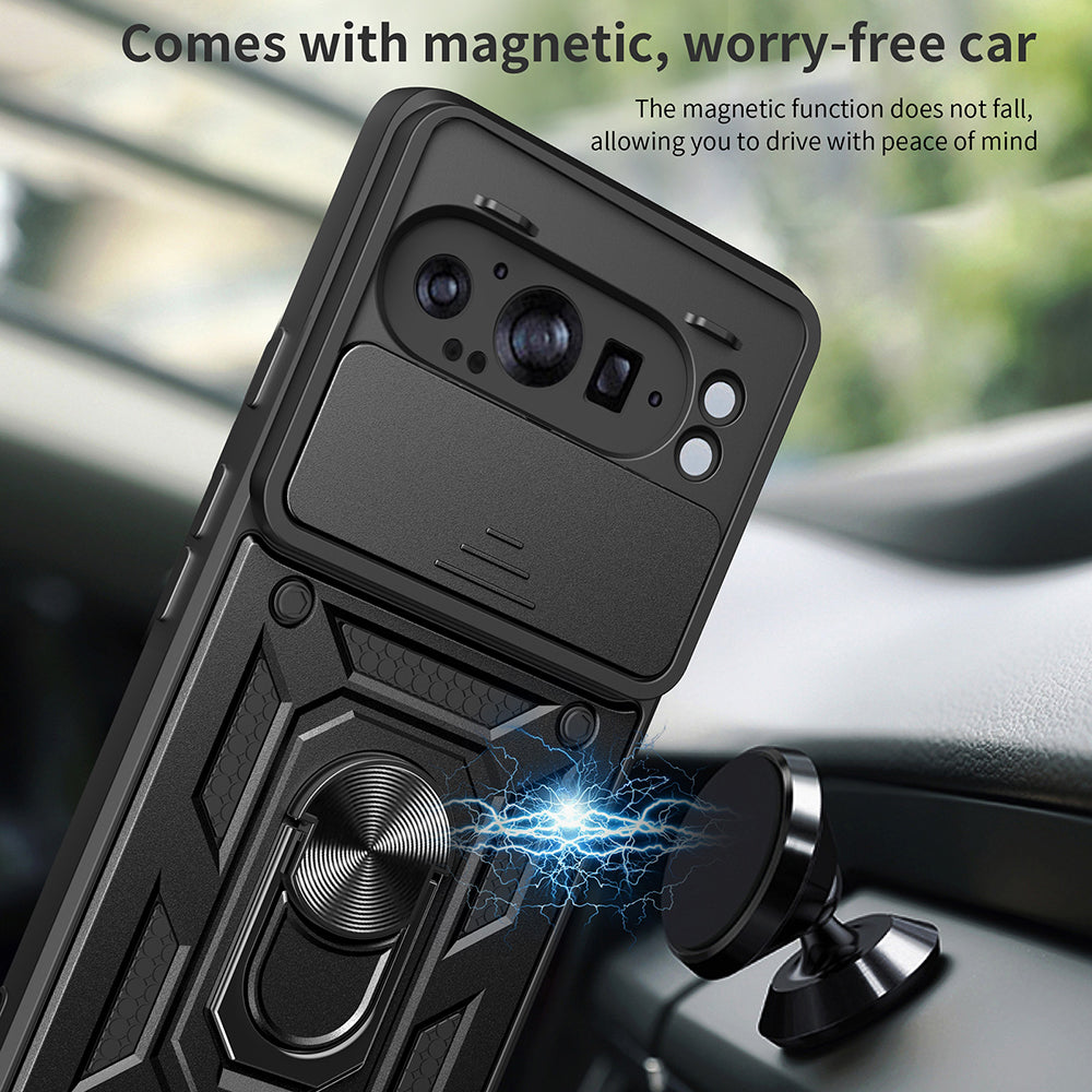 Maska za Google Pixel 9 Pro XL, Techsuit, CamShield, Crna