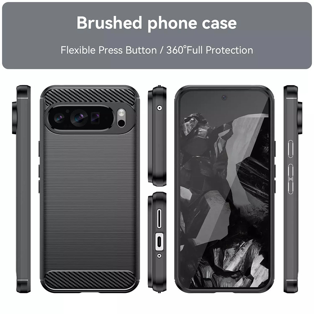 Maska za Google Pixel 9 Pro XL, Techsuit, Karbon, Plava
