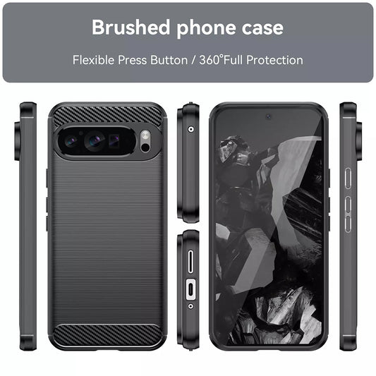 Maska za Google Pixel 9 Pro XL, Techsuit, Karbon, Plava