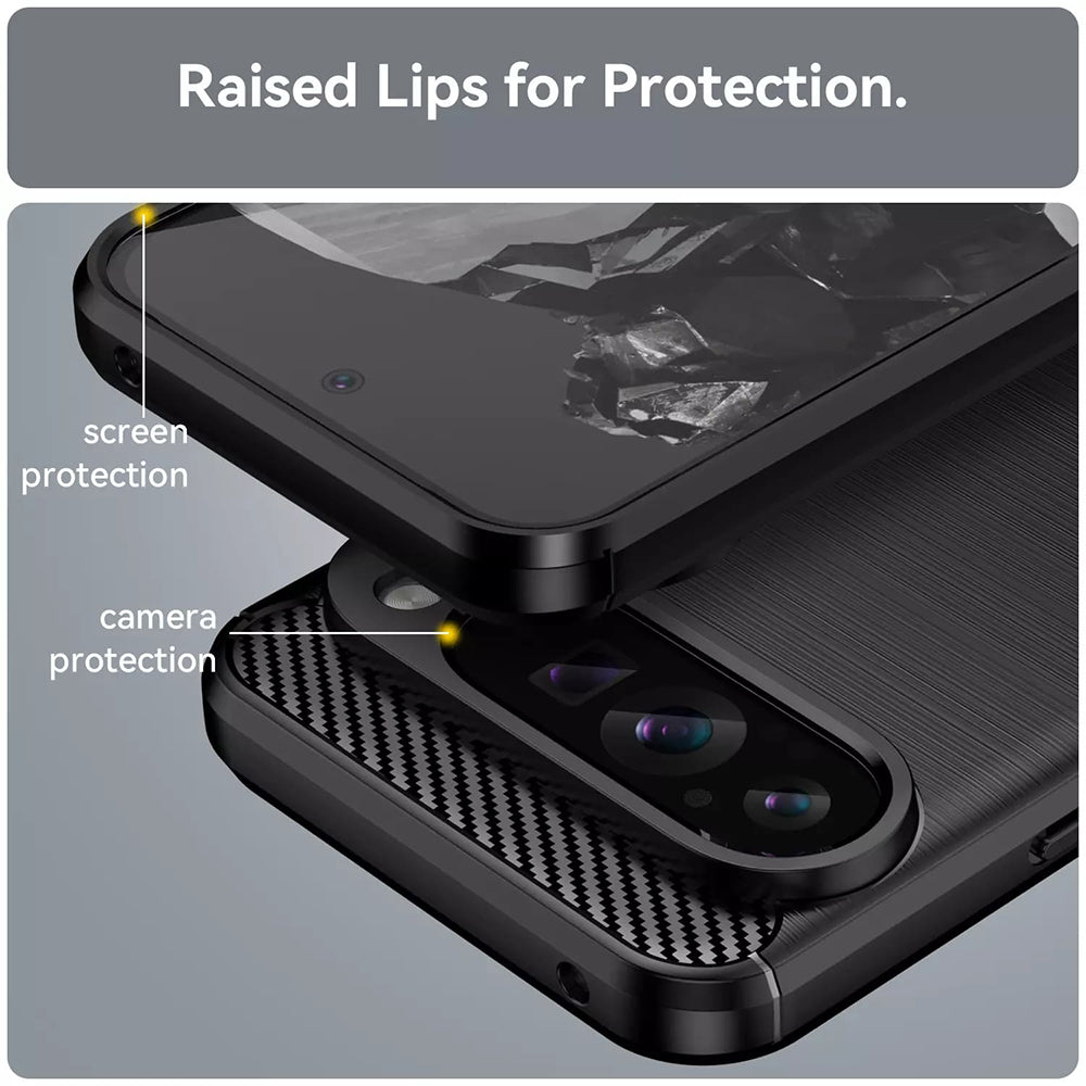 Maska za Google Pixel 9 Pro XL, Techsuit, Karbon, Plava