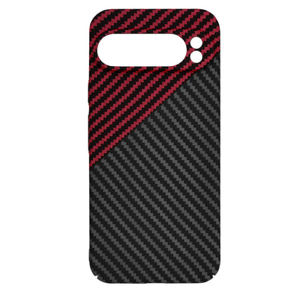 Maska za Google Pixel 9 Pro XL, Techsuit, Carbonite FiberShell, Crno Crvena