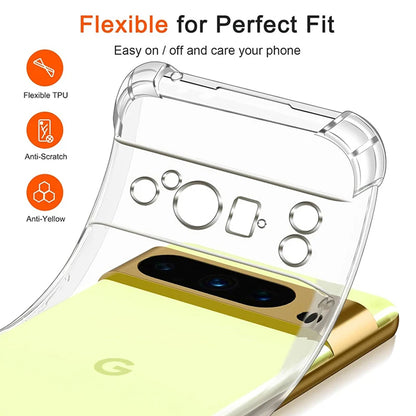 Maska za Google Pixel 9 Pro XL, Techsuit, Shockproof Clear, Prozirna