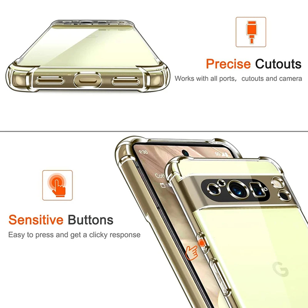 Maska za Google Pixel 9 Pro XL, Techsuit, Shockproof Clear, Prozirna