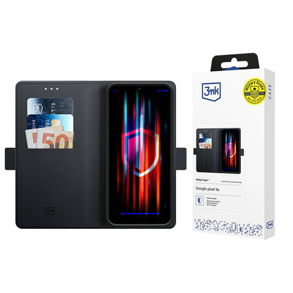Futrola za Google Pixel 9a, 3MK, Wallet, Crna
