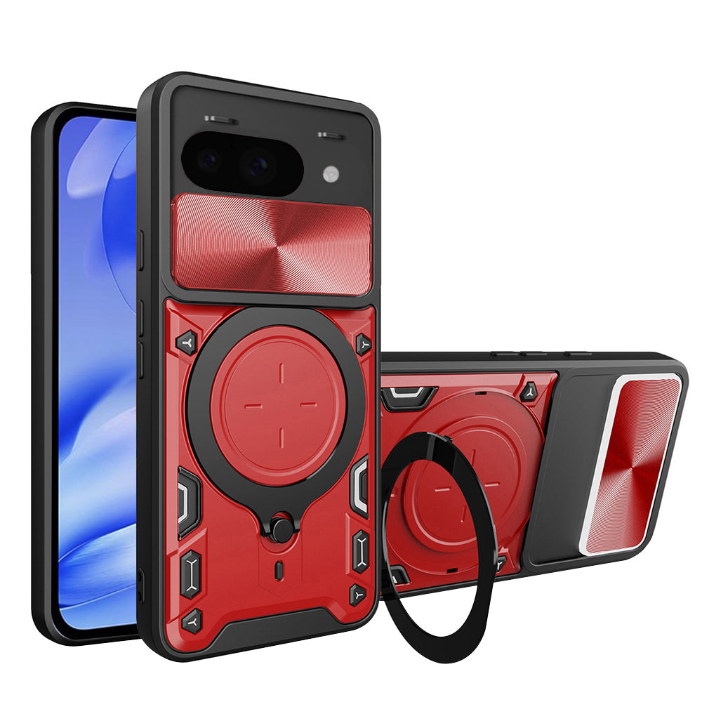 Maska za Google Pixel 9a, Techsuit, CamGuard Pro, Crvena
