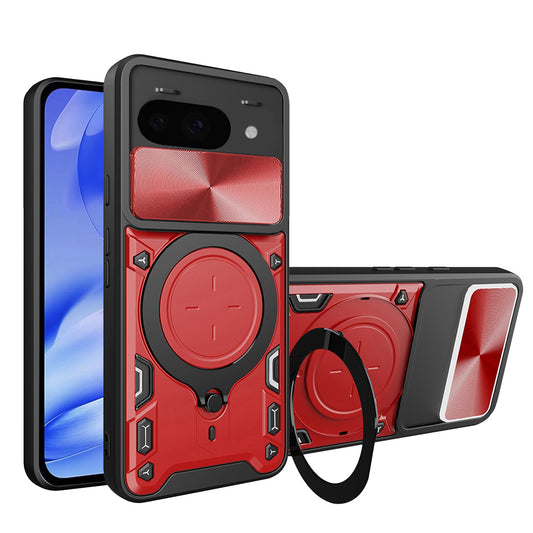 Maska za Google Pixel 9a, Techsuit, CamGuard Pro, Crvena
