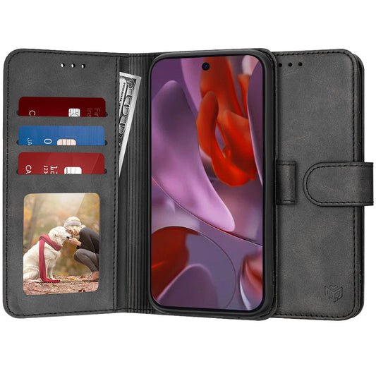 Futrola za Google Pixel 9a, Techsuit, Diary Book, Crna