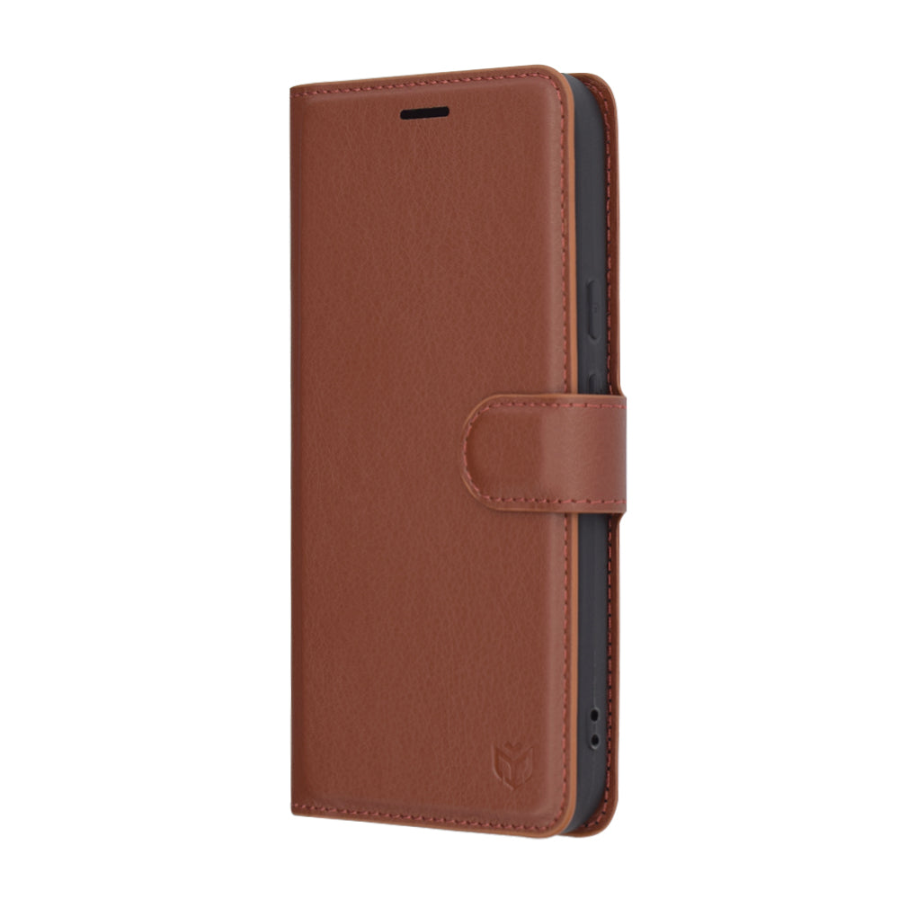 Futrola za Google Pixel 9a, Techsuit, Kožna Folio, Smeđa