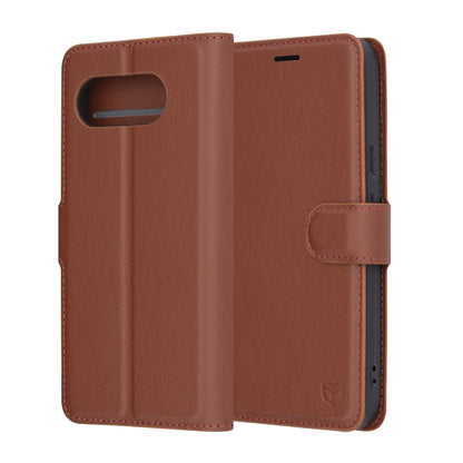 Futrola za Google Pixel 9a, Techsuit, Kožna Folio, Smeđa