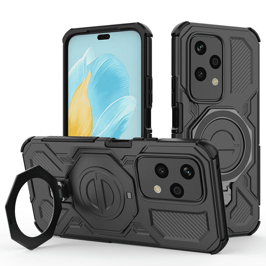 Maska za Honor 200 Lite, Techsuit, Carbon Shield Pro, Crna