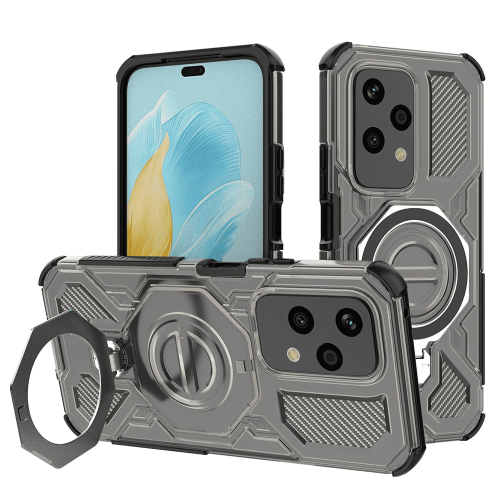 Maska za Honor 200 Lite, Techsuit, Carbon Shield Pro, Siva