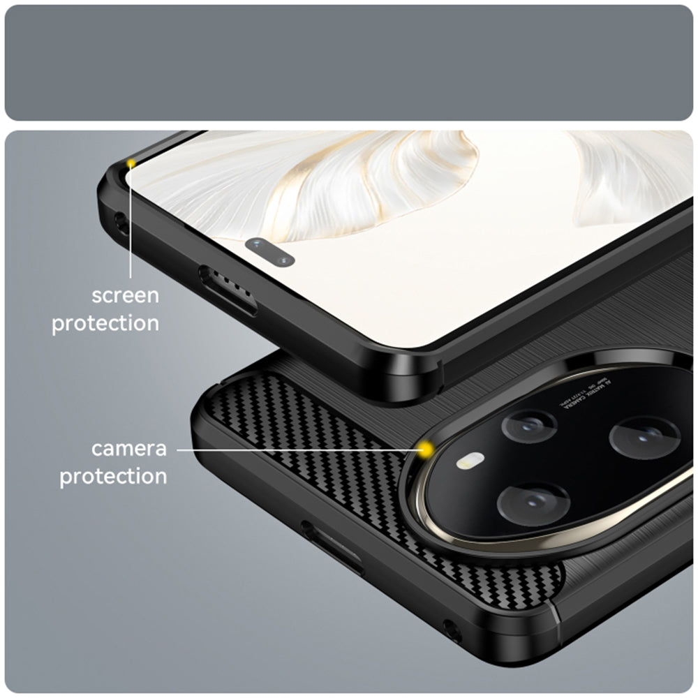Maska za Honor 200 Pro, Techsuit, Karbon, Crna