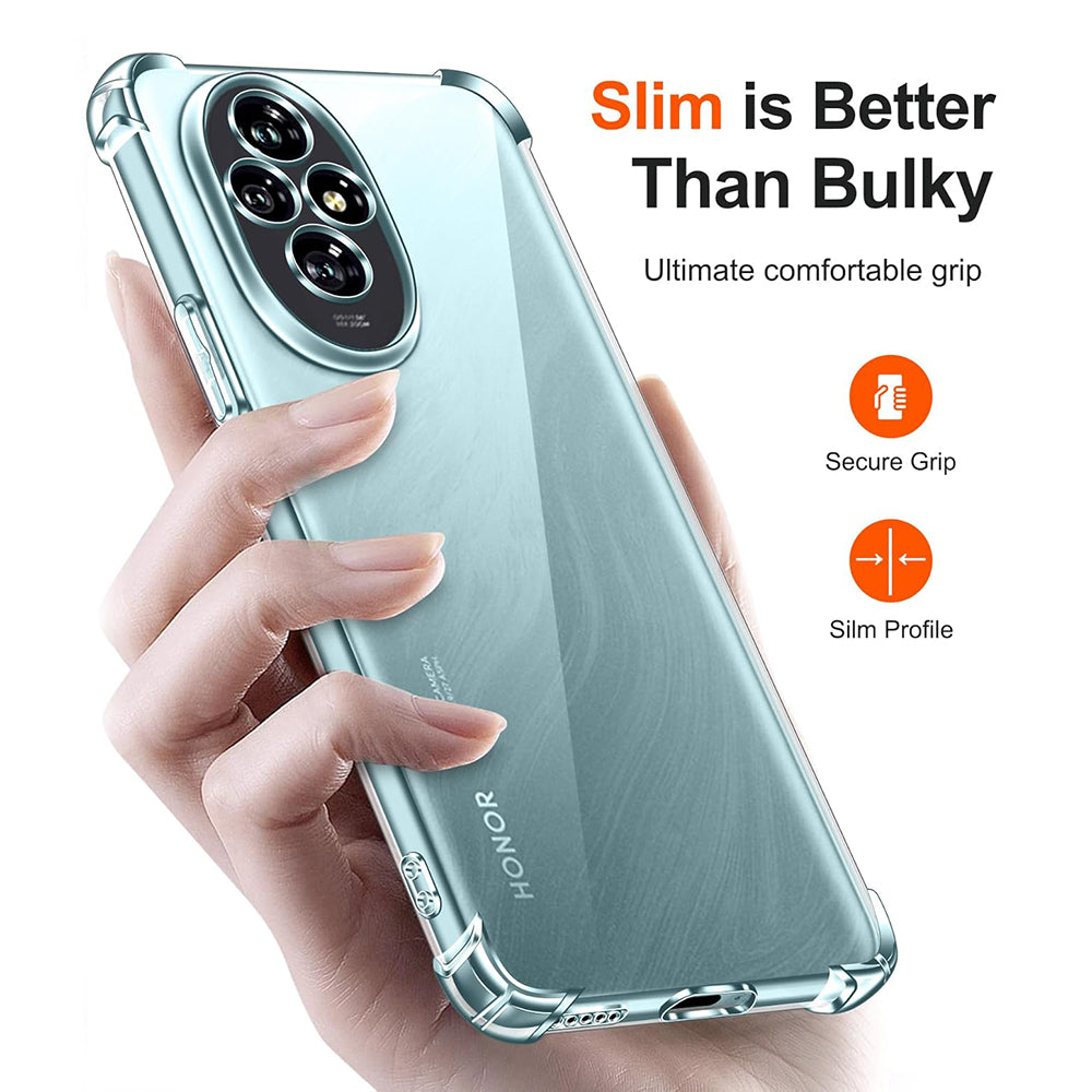 Maska za Honor 200, Techsuit, Shockproof Clear, Prozirna