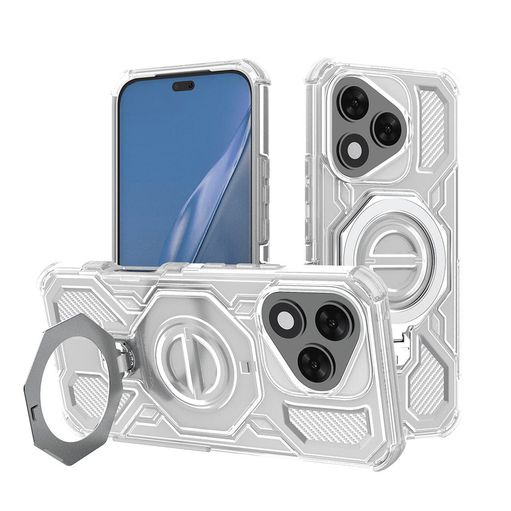 Maska za Honor 400 Lite, Techsuit, Carbon Shield Pro, Bijela