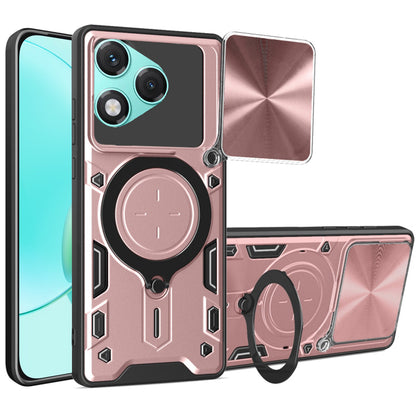 Maska za Honor 400 Lite, Techsuit, CamGuard Pro, Ružičasto zlatna
