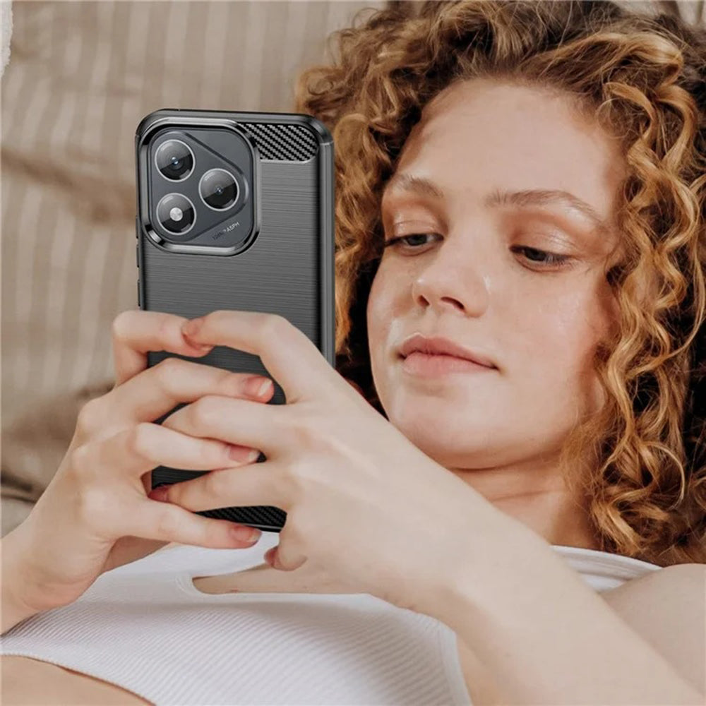 Maska za Honor 400 Lite, Techsuit, Karbon, Crna
