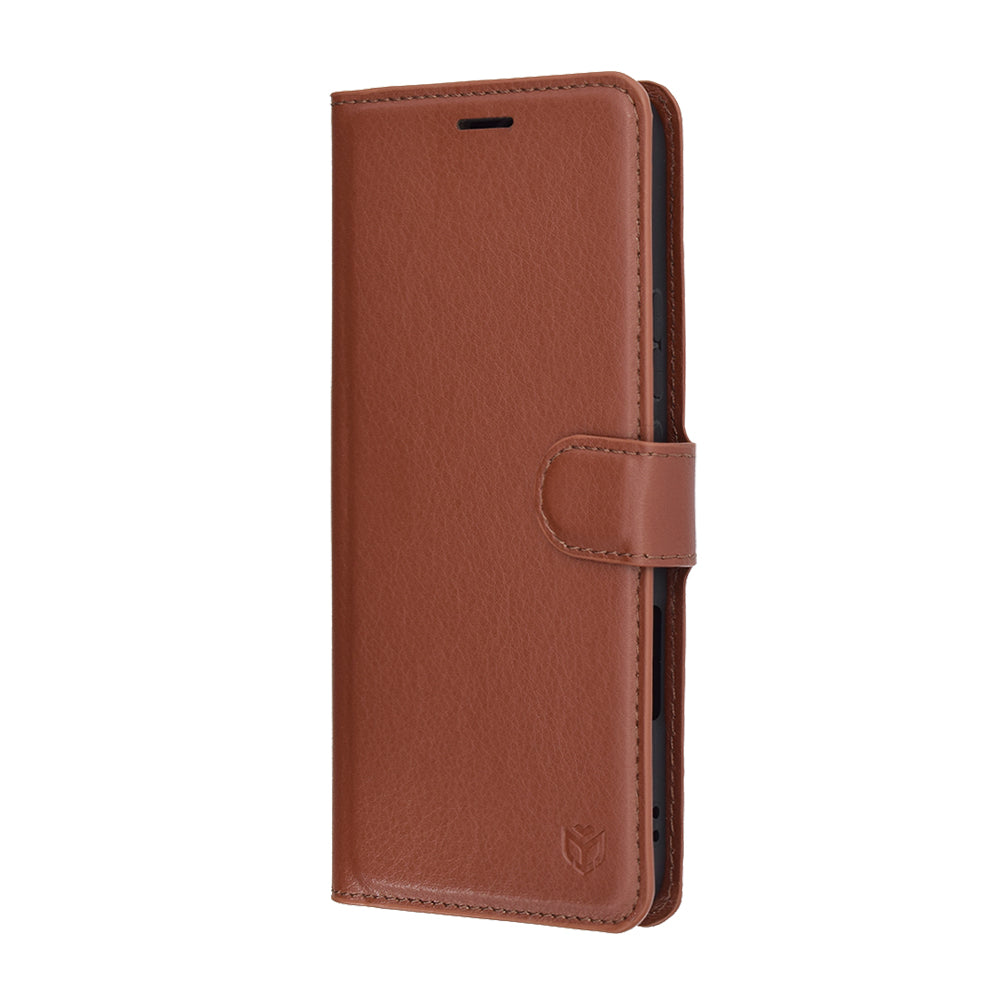 Futrola za Honor 400 Lite, Techsuit, Kožna Folio, Smeđa