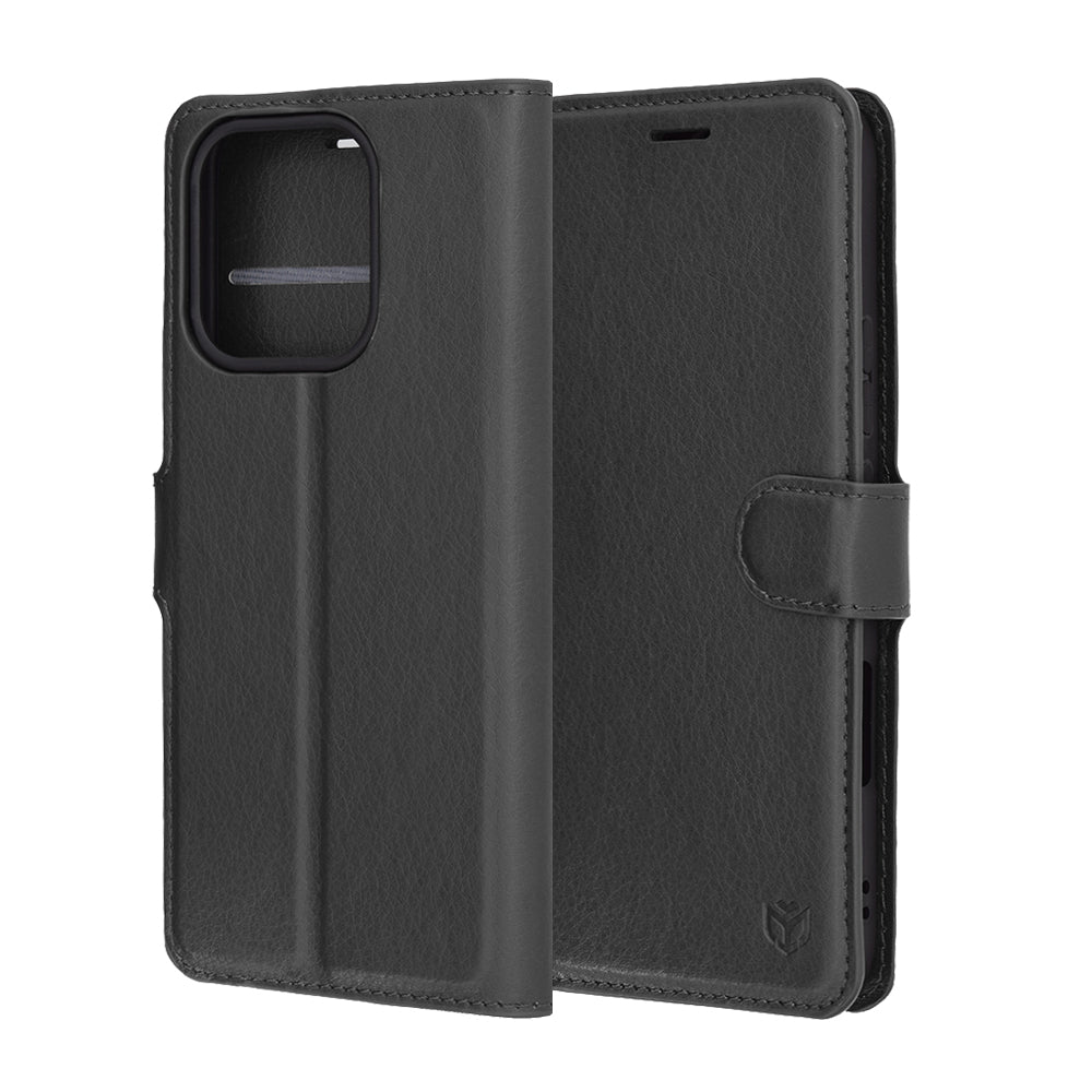 Futrola za Honor 400 Lite, Techsuit, Kožna Folio, Crna