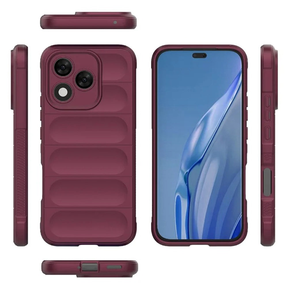 Maska za Honor 400 Lite, Techsuit, Magic Shield, Bordo