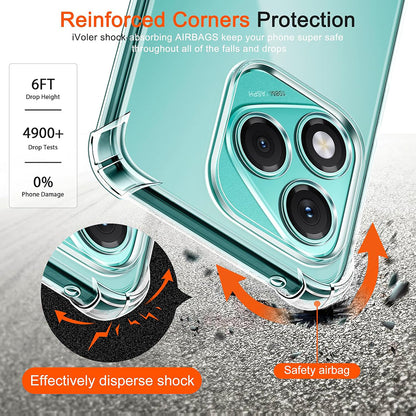 Maska za Honor 400 Lite, Techsuit, Shockproof Clear, Prozirna
