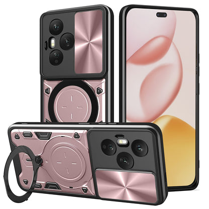 Maska za Honor 400 Pro, Techsuit, CamGuard Pro, Ružičasto zlatna