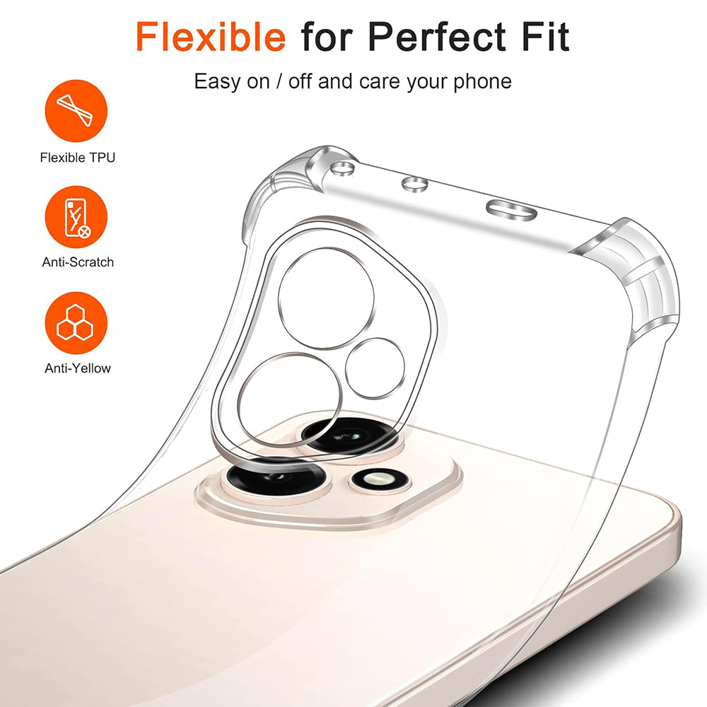 Maska za Honor 400 Pro, Techsuit, Shockproof Clear, Prozirna